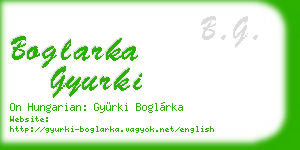 boglarka gyurki business card